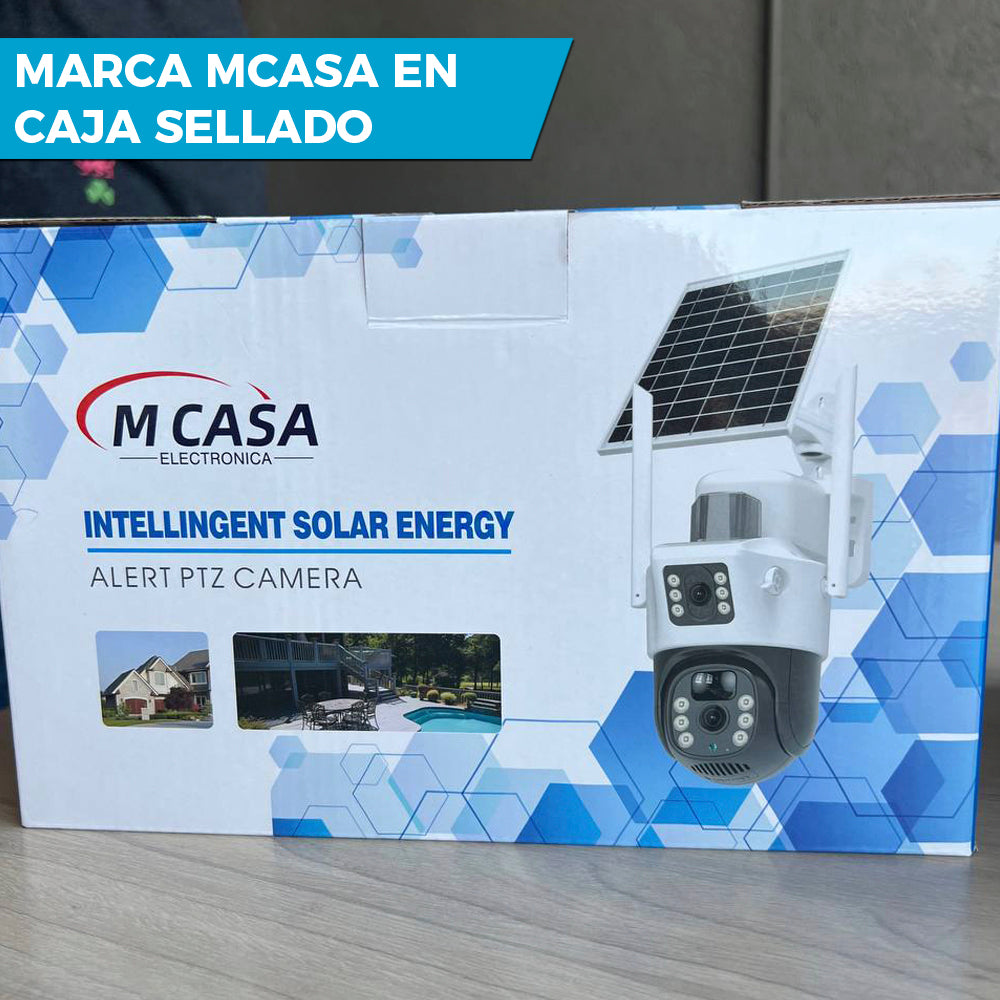 CAMARA DE SEGURIDAD SOLAR 📷☀️ | DOBLE LENTE 360° ULTRA HD CON WIFI