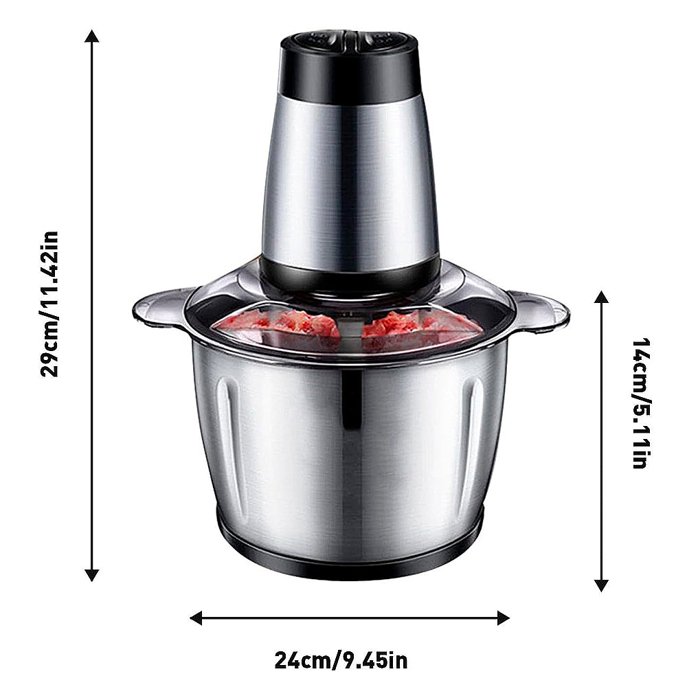 PICADORA ELÉCTRICA DE ACERO INOXIDABLE TASBEL™ | CON 2 VELOCIDADES