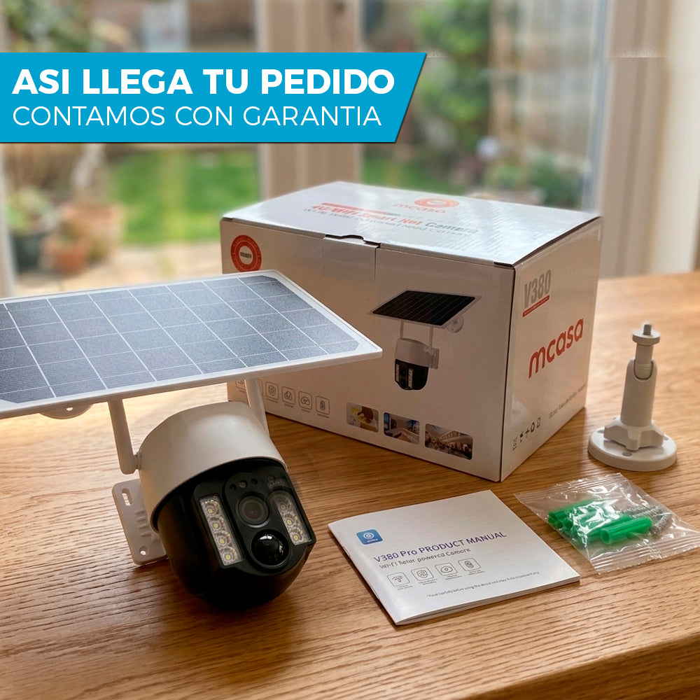CAMARA DE SEGURIDAD SOLAR 📷☀️ | NOCTURNA 360° ULTRA HD CON WIFI