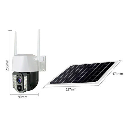 CAMARA DE SEGURIDAD SOLAR 📷☀️ | NOCTURNA 360° ULTRA HD CON WIFI