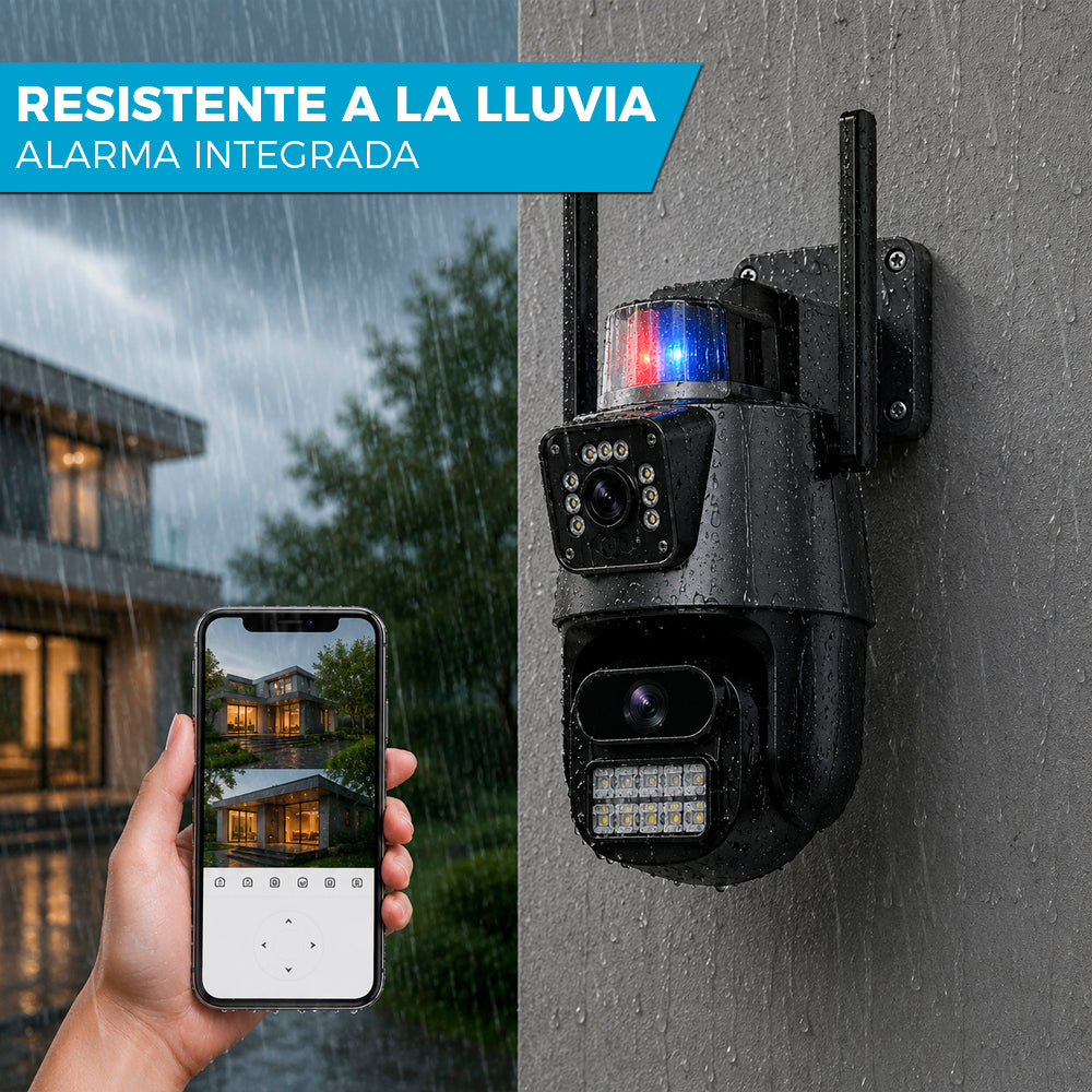 CAMARA DE SEGURIDAD 📷🏡 | DOBLE LENTE 360° ULTRA HD CON WIFI