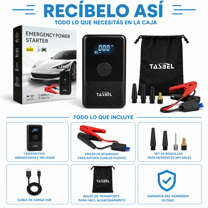 PARTIDOR TASBEL™ MULTIFUNCION 4 EN 1 | TRANQUILIDAD EN TU GUANTERA⚡️