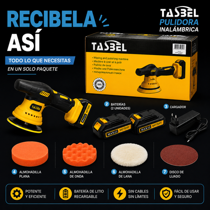 PULIDORA TASBEL™ INALAMBRICA | INCLUYE 2 BATERIAS DE REGALO 🎁