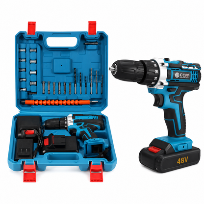 TALADRO INALÁMBRICO 48V | MALETÍN Y 2 BATERÍAS DE REGALO 🎁