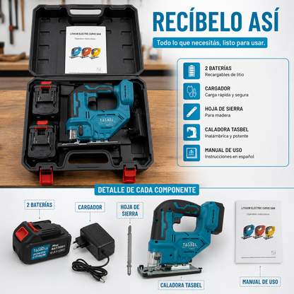 CALADORA INALÁMBRICA TASBEL™ | 2 BATERIAS DE REGALO 🎁