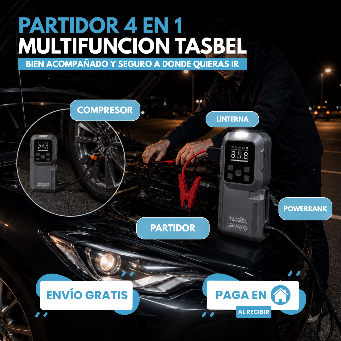 PARTIDOR TASBEL™ MULTIFUNCION 4 EN 1  | TU COMPAÑERO IDEAL