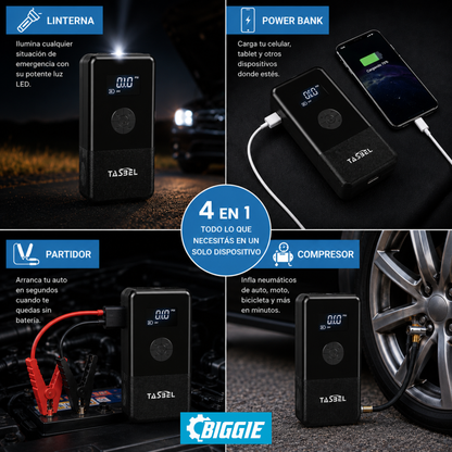 PARTIDOR TASBEL™ MULTIFUNCION 4 EN 1 | TRANQUILIDAD EN TU GUANTERA⚡️