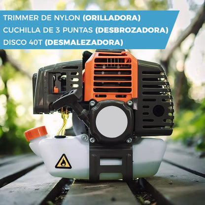 PODADORA ORILLADORA Y DESBROZADORA BENCINERA TASBEL™ | INCLUYE CUCHILLAS DE REGALO 🎁