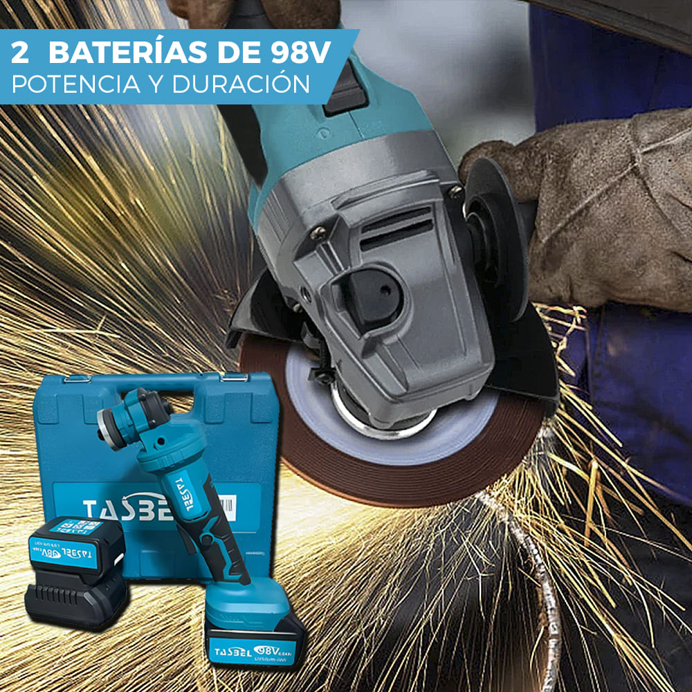 ESMERIL TASBEL™ INALÁMBRICO 98V | INCLUYE 2 DISCOS Y BATERÍAS DE REGALO 🎁