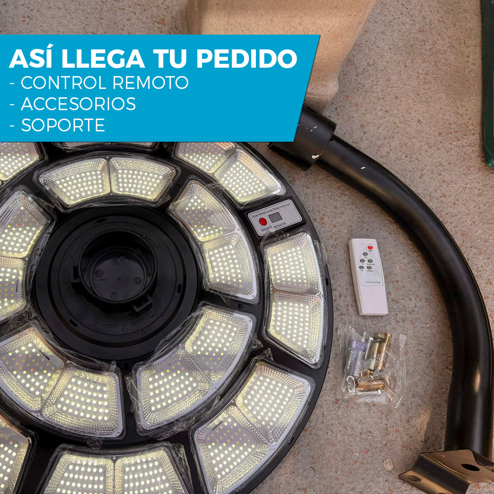 FOCO SOLAR CIRCULAR INALAMBRICO UFO | 2000 WATTS ⚡