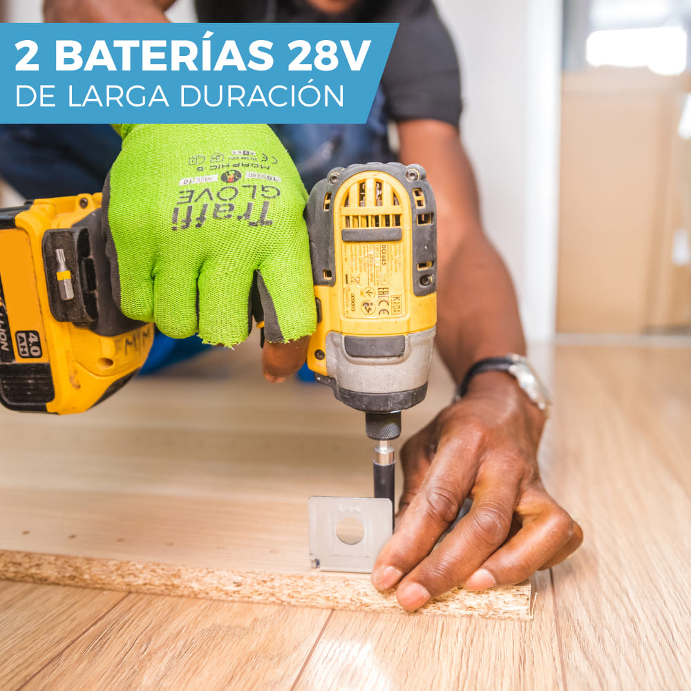 LLAVE DE IMPACTO CON ACCESORIOS | INCLUYE 2 BATERÍAS DE REGALO 🎁