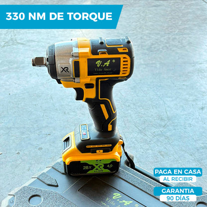 LLAVE DE IMPACTO CON ACCESORIOS | INCLUYE 2 BATERÍAS DE REGALO 28V 🎁