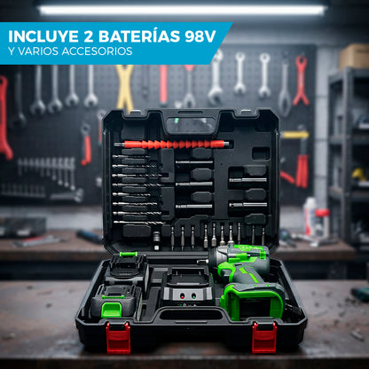 LLAVE DE IMPACTO MCASA™ 98V | INCLUYE 2 BATERÍAS DE REGALO