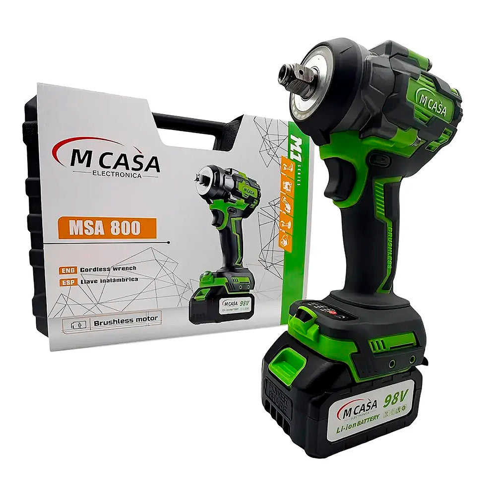 LLAVE DE IMPACTO MCASA™ 98V | INCLUYE 2 BATERÍAS DE REGALO