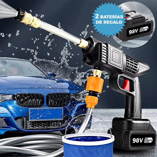 HIDROLAVADORA INALÁMBRICA DE ALTA PRESIÓN TASBEL™ | INCLUYE 2 BATERÍAS DE 98V