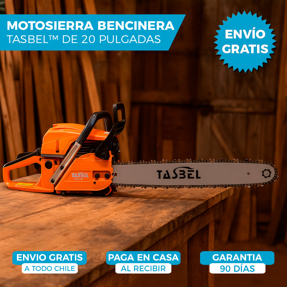 MOTOSIERRA BENCINERA TASBEL™ | ESPADA DE 20 PULGADAS