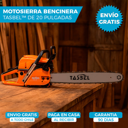 MOTOSIERRA BENCINERA TASBEL™ | ESPADA DE 20 PULGADAS