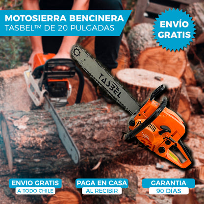 MOTOSIERRA BENCINERA TASBEL™ | ESPADA DE 20 PULGADAS
