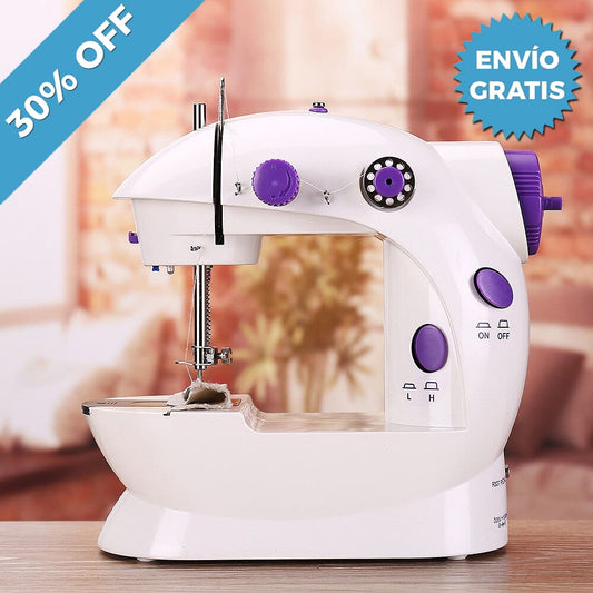 MÁQUINA DE COSER PORTÁTIL | INCLUYE PEDAL Y CARRETES DE REGALO 🎁