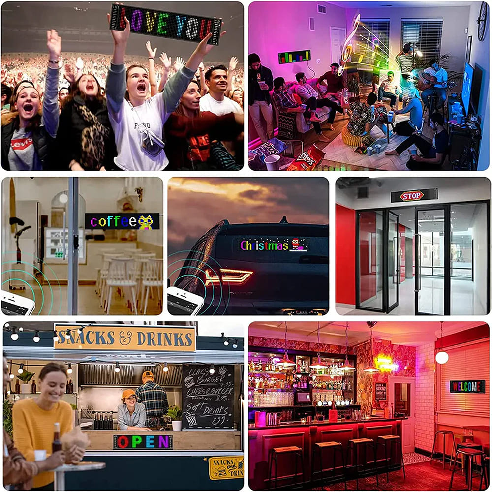 PANTALLA LED FLEXIBLE Y PERSONALIZABLE | 32cm x 16cm