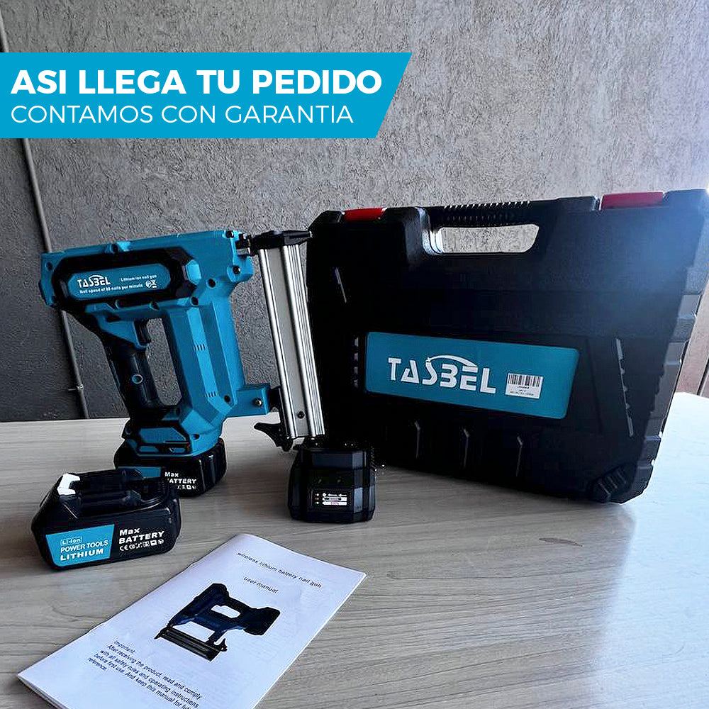 PISTOLA DE CLAVOS TASBEL™ | INCLUYE 2 BATERIAS DE REGALO 🎁