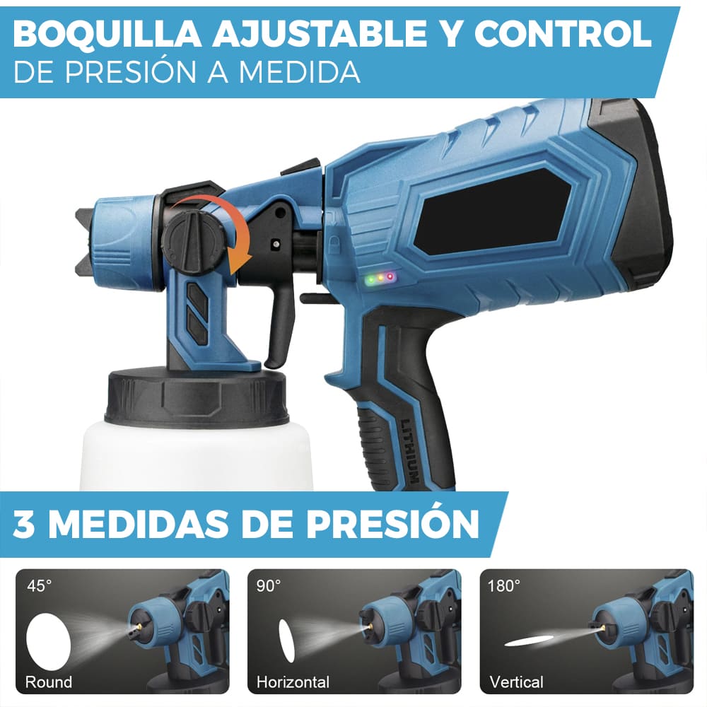 COMPRESOR DE PINTURA INALÁMBRICO 48V | INCLUYE 2 BATERÍAS DE REGALO ⚡