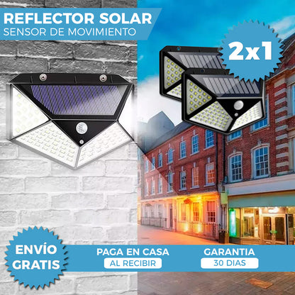 REFLECTOR SOLAR CON SENSOR DE MOVIMIENTO | PAGA 1 Y LLEVA 2 🎁