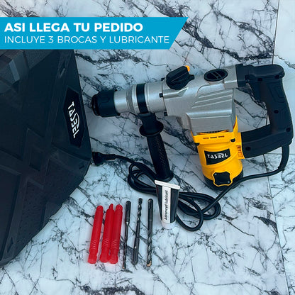 ROTOMARTILLO DEMOLEDOR TASBEL™ 1500W ⚡ | INCLUYE 3 BROCAS DE REGALO 🎁