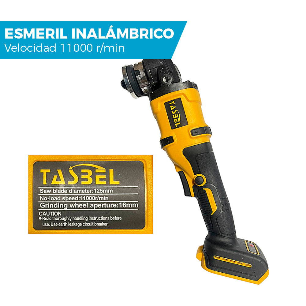 SET PROFESIONAL DE 3 HERRAMIENTAS TASBEL™ 98V | ⚡️ LLAVE DE IMPACTO ESMERIL Y TALADRO