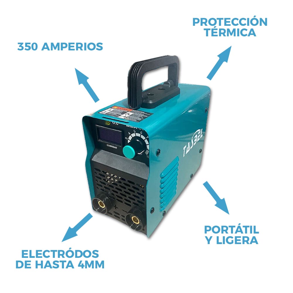 SOLDADORA DE ARCO 350 AMPERIOS TASBEL™ | INCLUYE MÁSCARA DE REGALO 🎁