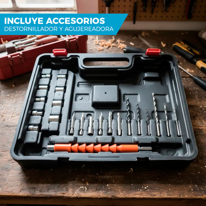 TALADRO TASBEL™ INALÁMBRICO | INCLUYE 2 BATERÍAS DE REGALO 🎁