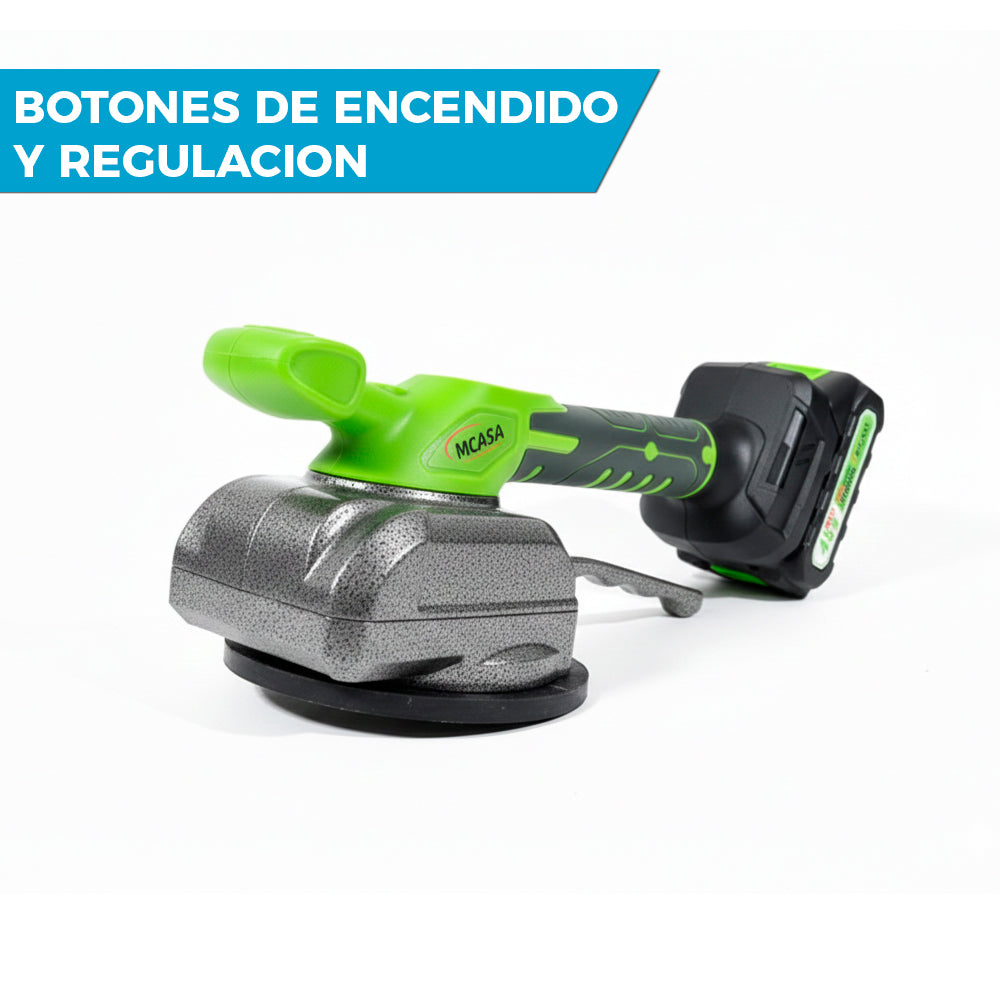VIBRADOR DE BALDOSAS 48V | INCLUYE 2 BATERIAS DE REGALO 🎁